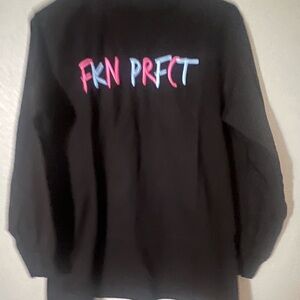 Black Graphic Long Sleeve Tee